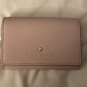 Baby Pink Kate spade card wallet